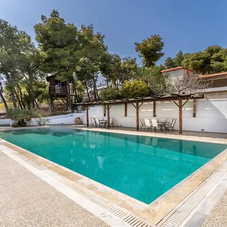 The House Of Gratitude - Poolside Retreat Villa Loutra Oraias Elenis Exterior photo
